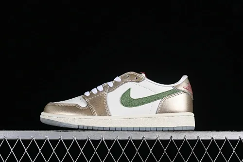 All categories Air Jordan Jordan series basketball shoes Air Jordan 1 Low Pure original Air Jordan 1 Low OG GS "Chinese New Year" AJ1 Joe 1 Dragon Year zodiac color low-top cultural casual sneakers FQ6593-100